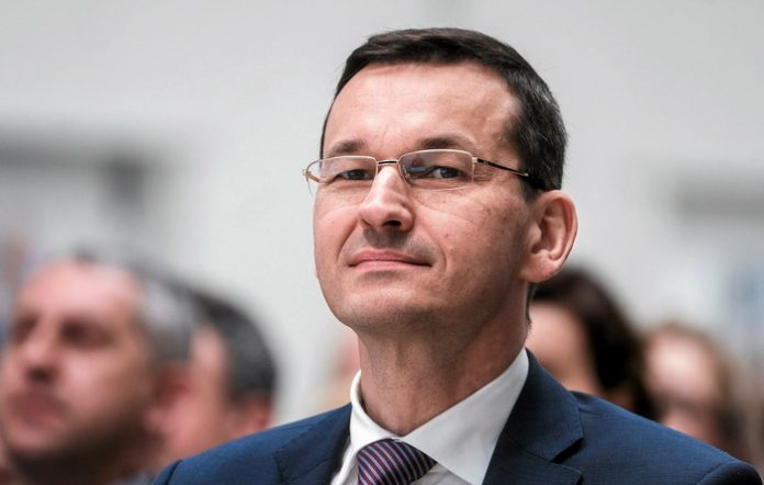 Finance Minister Morawiecki attends an opening ceremony of the Aero Gearbox International factory in Ropczyce