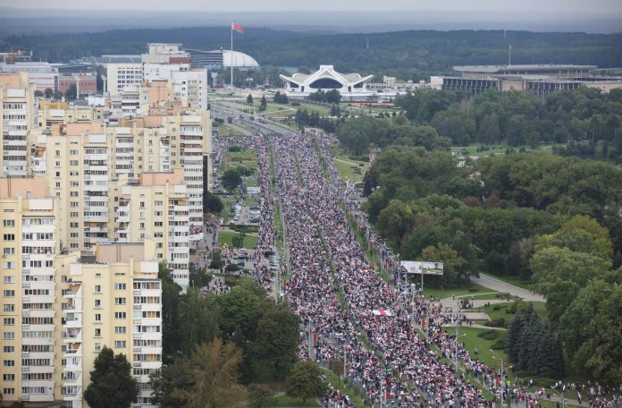 minsk protest