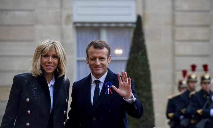 Brigitte_Macron_Emmanuel_Macron_ wikipedia