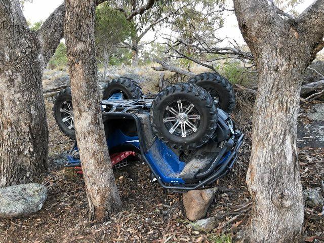 A man in his 70s was taken to hospital after a quad bike crash on a rural property near Tenterfield.