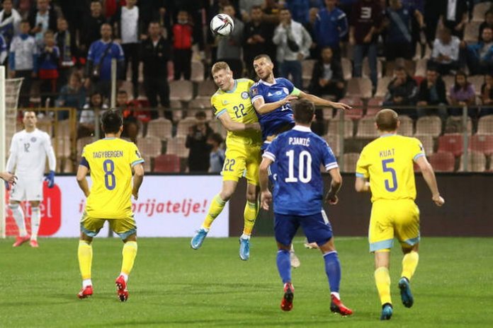Bosnia and Herzegovina vs Kazakhstan - 2022 FIFA World Cup, WM, Weltmeisterschaft, Fussball Qualifier Alexandr Marochki