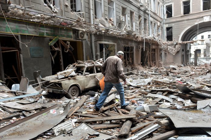damaged-buildings-following-shelling-kharkiv