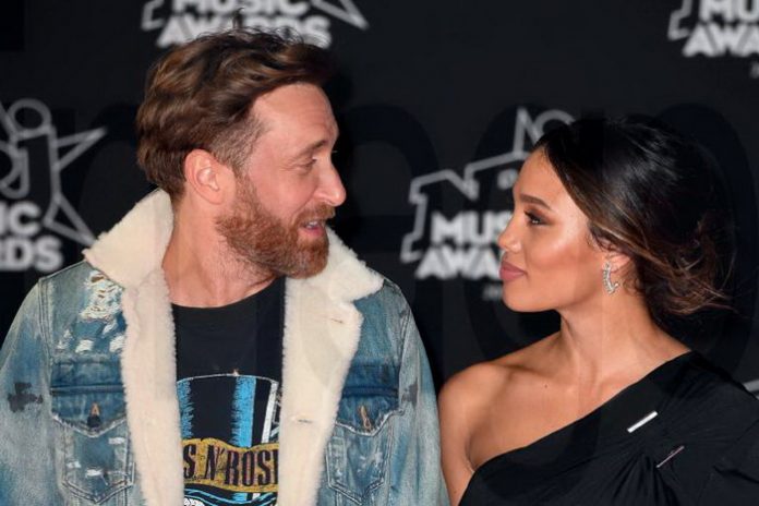 David Guetta and his girlfriend Jessica Ledon CELEBRITES NRJ Music Awards 2017 Cannes 04 11 2017 Lio