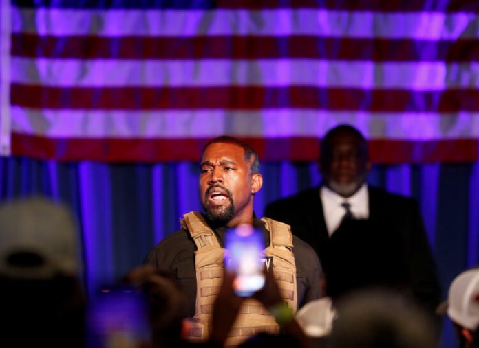 FILE PHOTO: Rapper Kanye West holds his first rally in support of his presidential bid in North Charleston