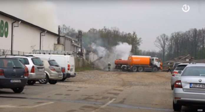 Bijeljima Mega drvo pozar