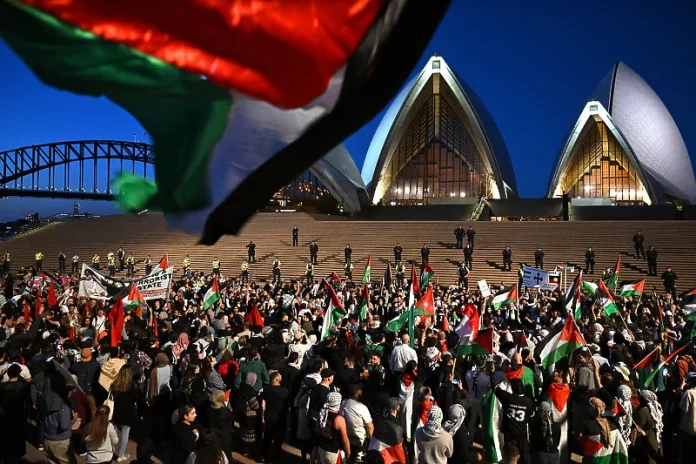 australija protest palestina