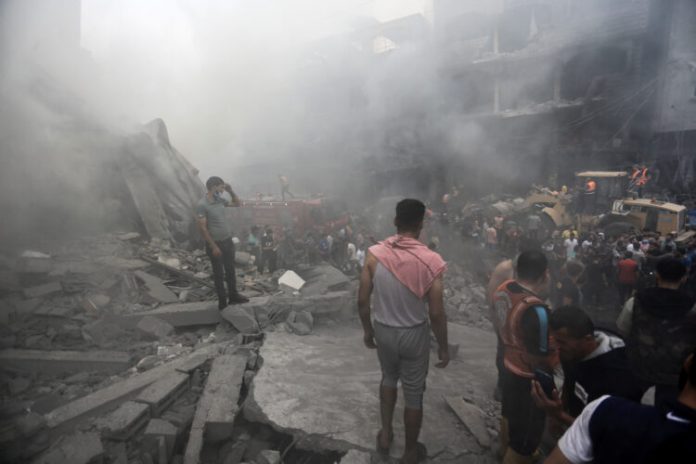 Aftermath of Israeli strikes in Gaza