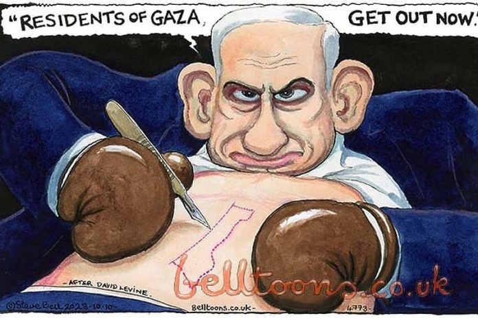 karikatura netanyahu