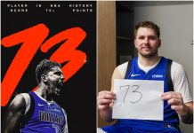 Nestvarno: Dončić postigao 73 poena, najviše u karijeri i u historiji Dallasa!