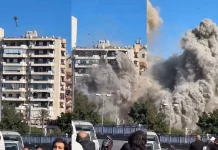 Zastrašujući kadrovi: Zabilježen trenutak izraelskog udara u Bejrutu, sve je nestalo u par sekundi