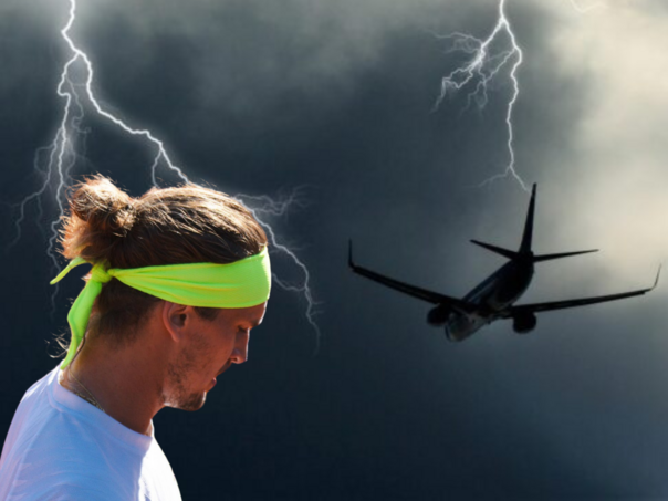 Alexander Zverev avion grom