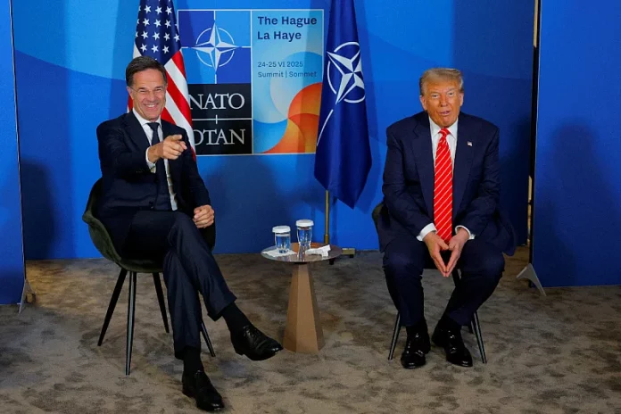 Mark Rutte i Donald Trump