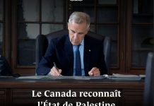 Kanada zvanično priznala državu Palestinu