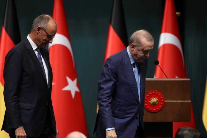 Friedrich Merz i Recep Tayyip Erdogann