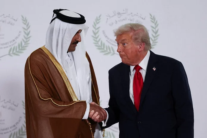 Hamad al-Thani i Donald Trump