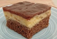 Kolač koji je iznenadio sve: Sočan biskvit s orasima, kremom od vanilije i sjajnom glazurom od džema!