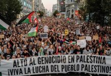 Desetine hiljada Španaca protestovali protiv izraelske operacije u Gazi