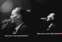 Split je sinoć pjevao u Halidovu čast: Džejla Ramović na nastupu zapjevala “Romaniju”