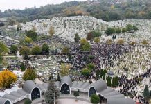 Halid Bešlić ukopan na Gradskom groblju Bare