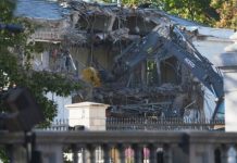 Srušen dio Bijele kuće u Washingtonu