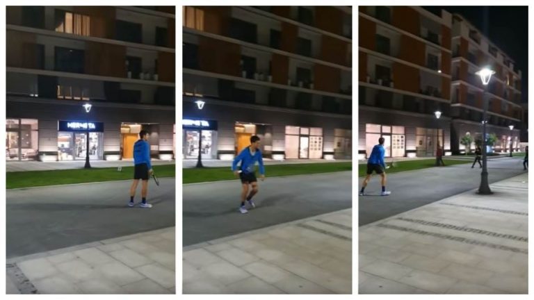 Đoković ispred zgrade u Beogradu zaigrao tenis s djecom iz susjedstva