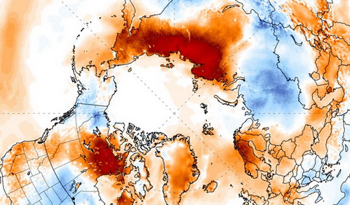 Ekstremno visoke temperature u arktičkom krugu