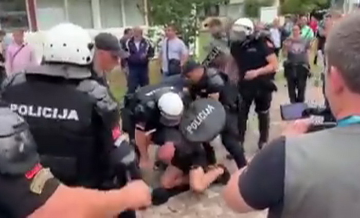 Privedene 23 osobe u Budvi, povrijeđen policajac