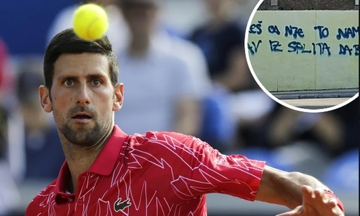 U centru Splita osvanuo morbidan grafit upućen Novaku Đokoviću