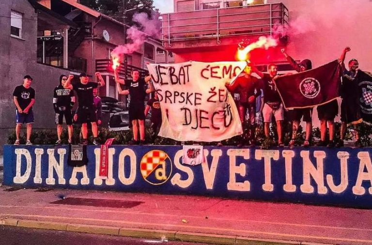 Huliganima iz Hrvatske određen pritvor zbog skandaloznog transparenta