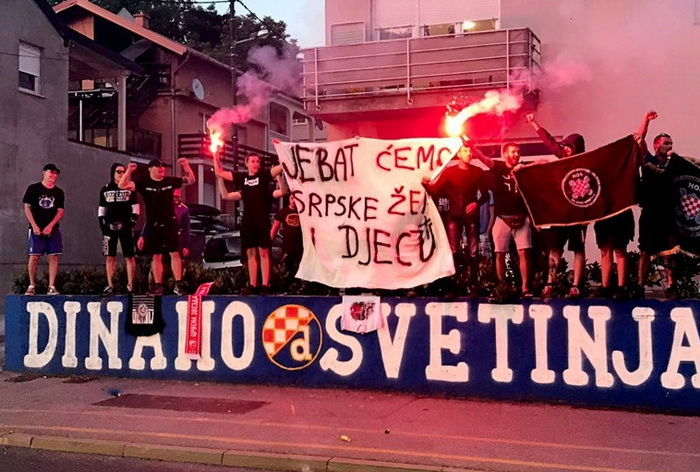 Hrvatska policija privela šest osoba zbog transparenta s govorom mržnje