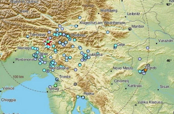 Zemljotres jačine 4,2 stepena pogodio Sloveniju