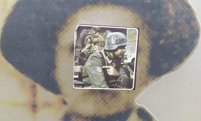 Zagreb: Fašistički plakati na zgradi Srpskog društva