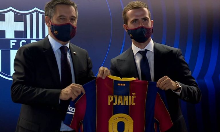 Miralem Pjanić predstavljen u Barceloni