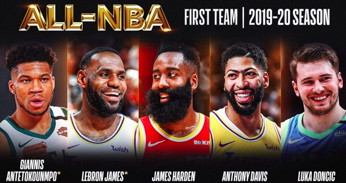 Izabrana najbolja petorka NBA lige