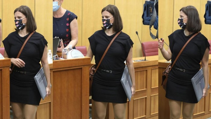 Prva dama hrvatske ljevice u Sabor došla u minjaku