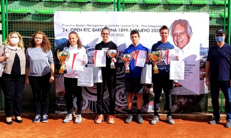 Emina Lagarija i Adnan Vojvodić juniorski prvaci BiH u tenisu