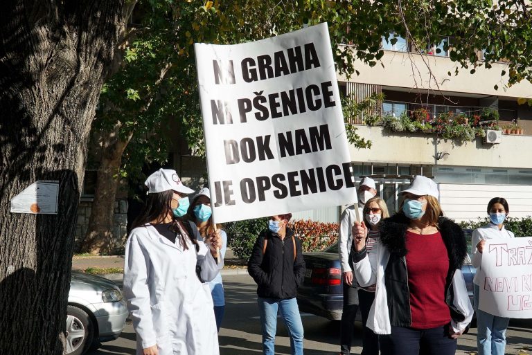 Sindikati zdravstvenih radnika u HNK održali štrajk upozorenja