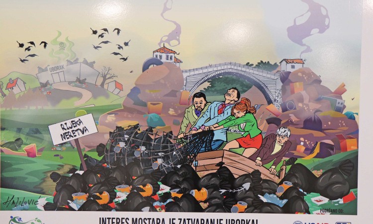 Otvorena izložba karikatura ‘Uborak – da nije žalosno bilo bi smiješno’