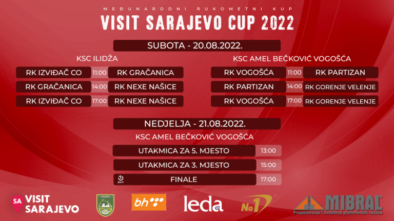 Sutra počinje ‘Visit Sarajevo Cup 2022’, respektabilna rukometna imena stižu