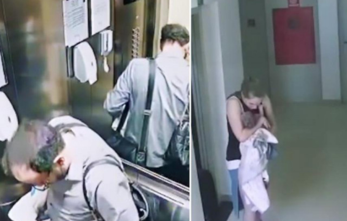 Žena se porodila u liftu, nadzorna kamera sve snimila