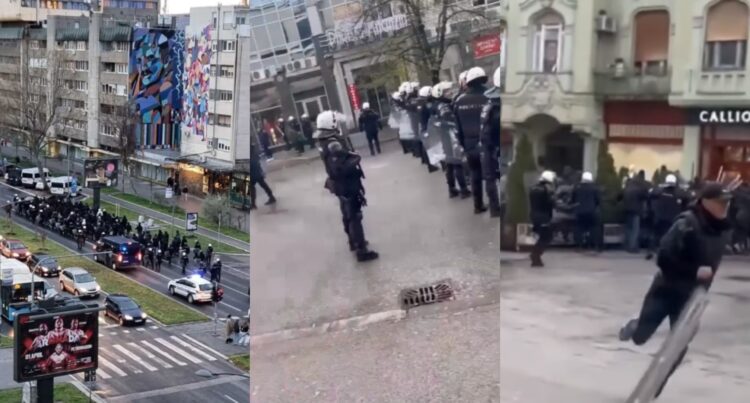 Žestoka tuča navijača Partizana i Vojvodine, policija udarala pendrecima