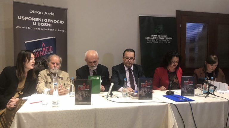 Promovisana knjiga “Usporeni genocid u Bosni” Diega Arrie u Mostaru