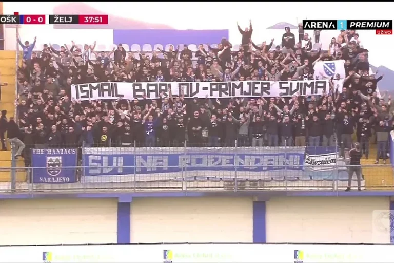 Manijaci u velikom broju stigli u Gabelu i sjajnom parolom odali priznanje Ismailu Barlovu