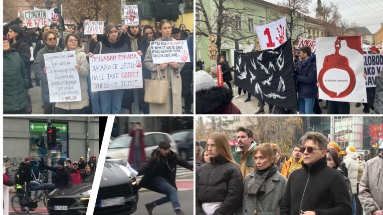 Studenti na ulicama širom Srbije, automobil udario učesnike u Novom Sadu