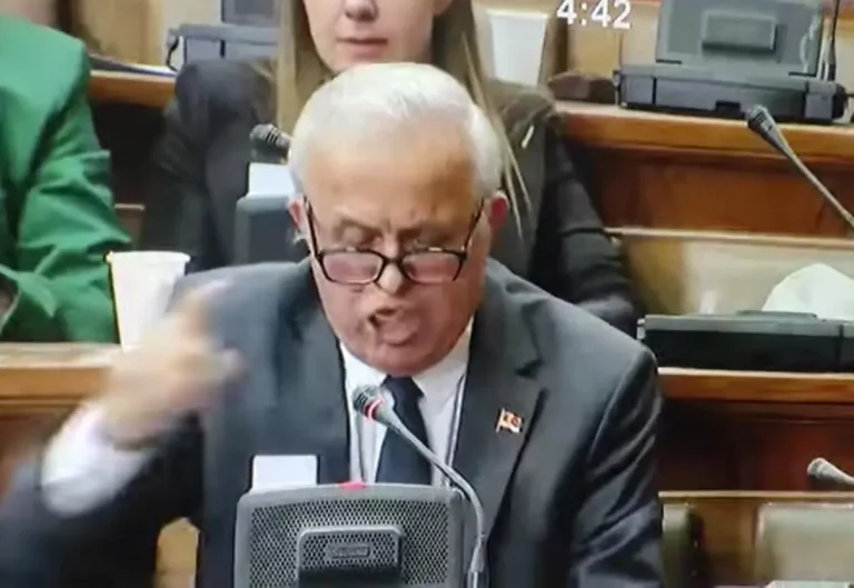 Tokom govora u Skupštini Srbije zastupniku Vučićevog SNS-a ispala proteza