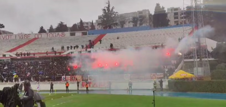 Navijači Zrinjskog zapalili transparente navijača Veleža