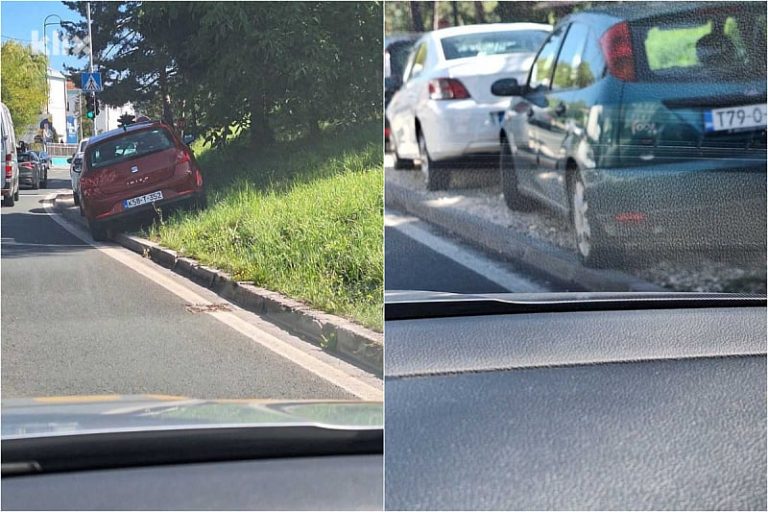 Sarajevo: Nepropisno parkirana vozila na tranzitu kod Policijske akademije