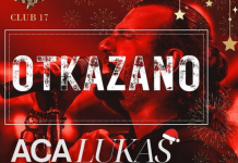 Otkazan koncert Ace Lukasa u Banjaluci