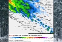 Snijeg sutra stiže u BiH. Ali izgleda u samo jedan njen dio